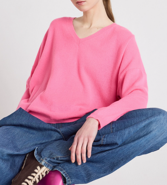 ABSOLUT CASHMERE Alicia V-Neck - Size L