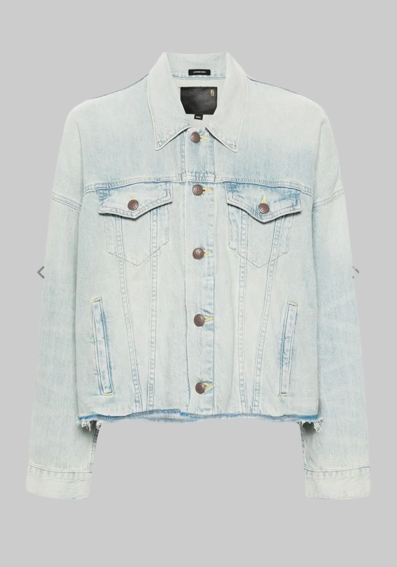 R13 Oversized Trucker Denim Jacket - Size M
