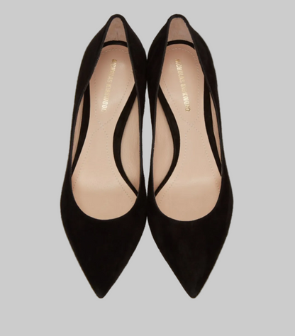 NICHOLA KIRKWOOD Faux Pearl Suede Pump - Size 41