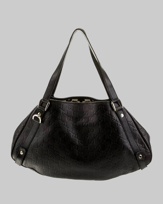 GUCCI Signature Abbey Medium Shoulder Bag