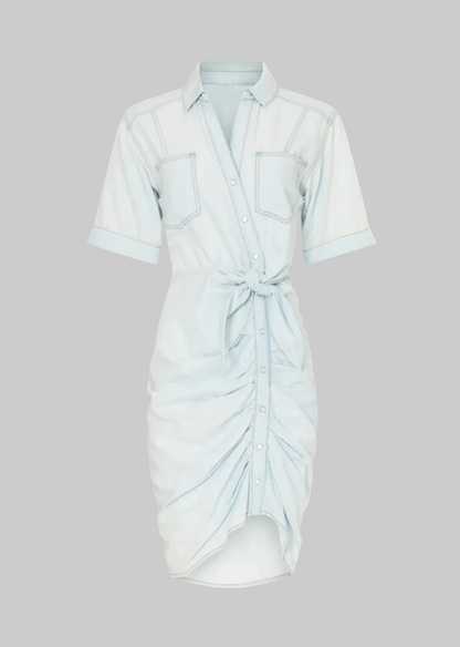 VERONICA BEARD Tie Front Denim Dress - Size 0