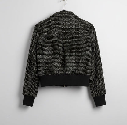SAINT + SOFIA Tweed Cropped Jacket - Size S