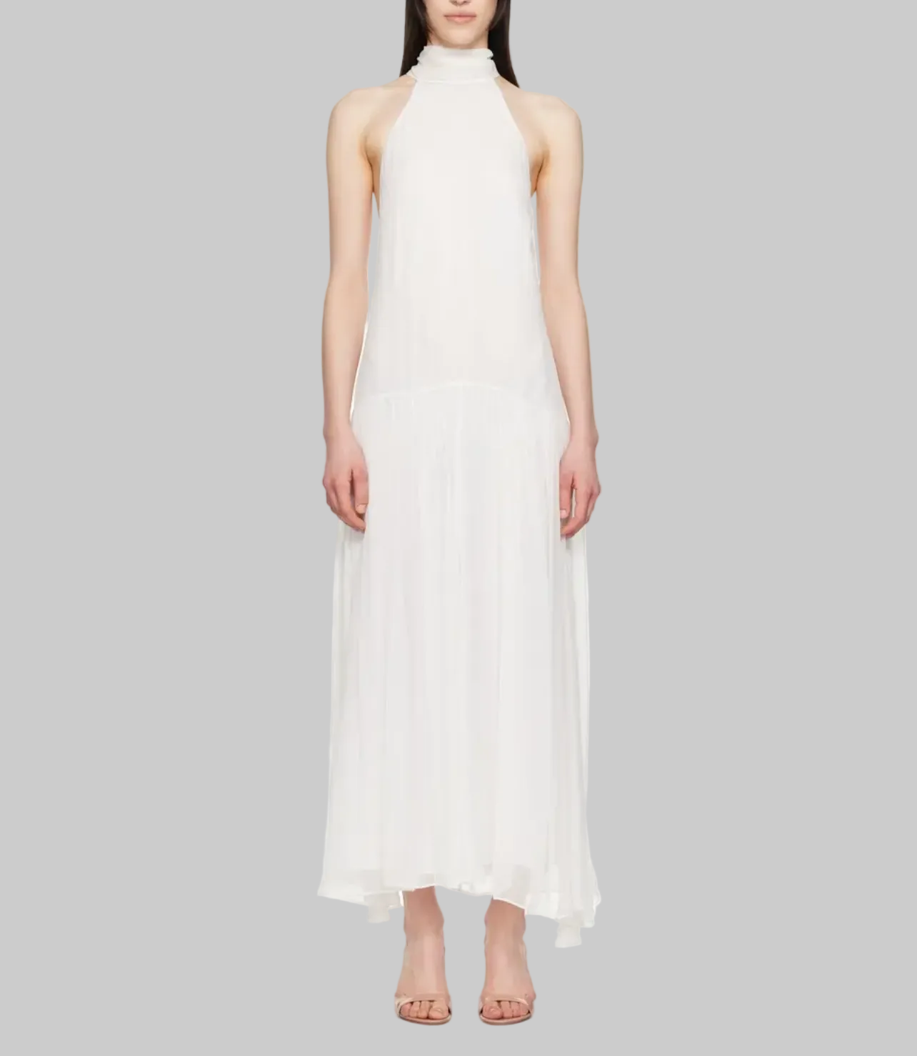 NEW* BEC + BRIDGE White Inka High Neck  Maxi Dress - Size 2