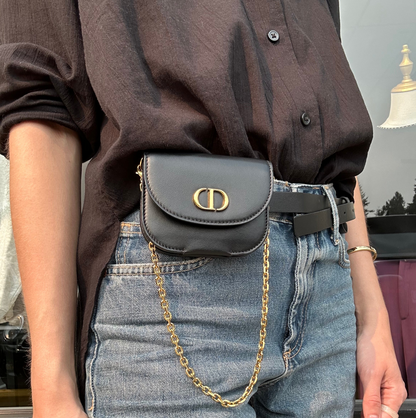 CHRISTIAN DIOR Montaigne Belt With Pouch - Size S
