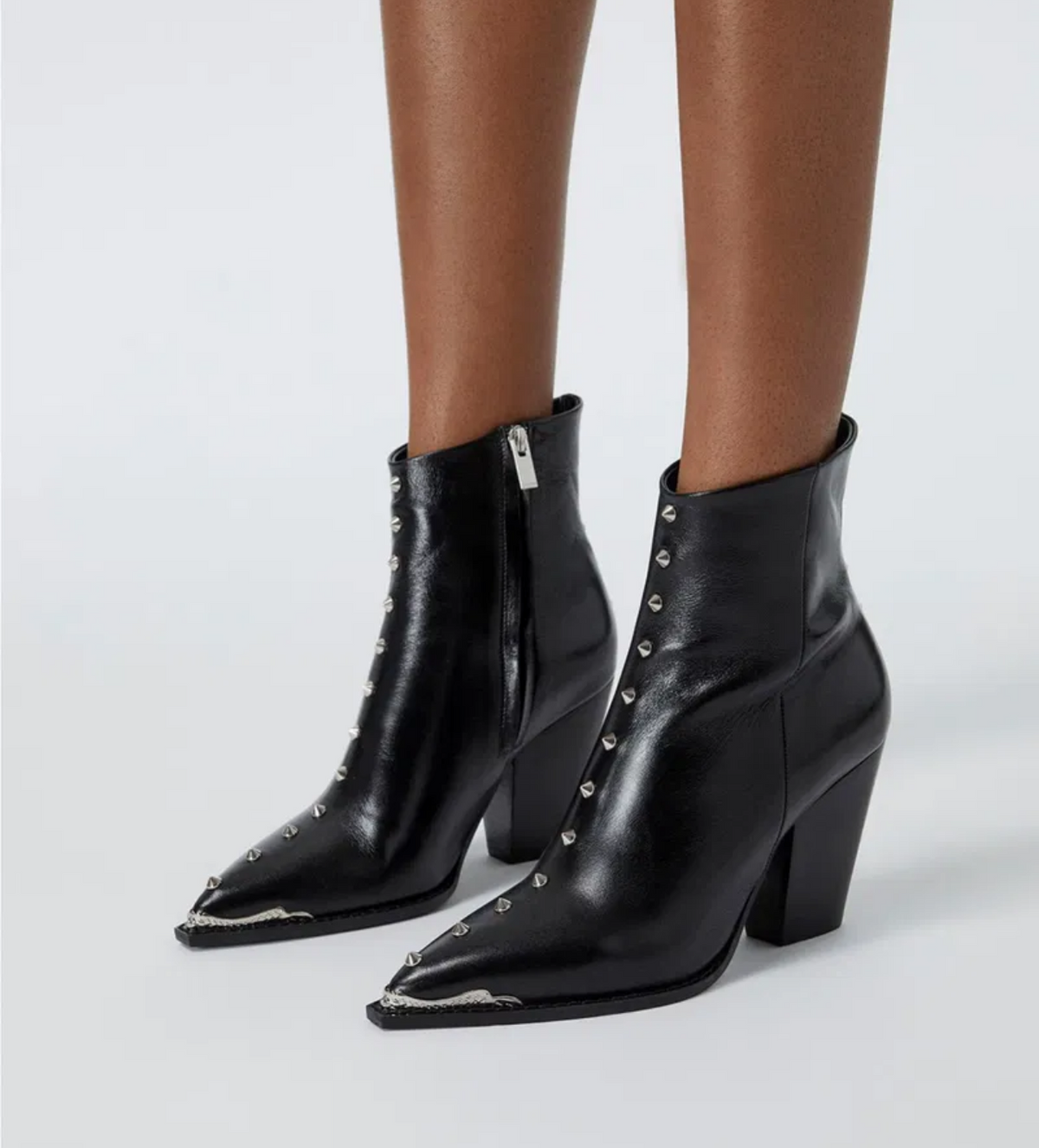 THE KOOPLES Leather Studded Boots - Size 38