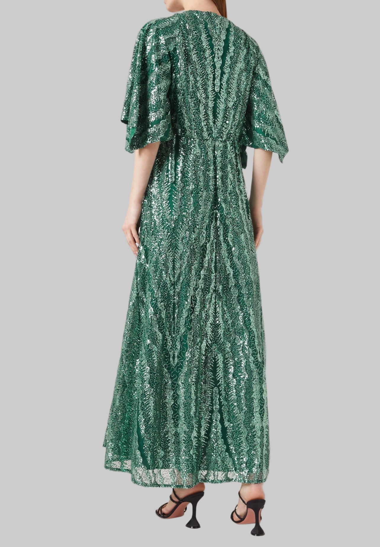 NEW*MAJE Rilousa Sequin Maxi Dress - Size 38