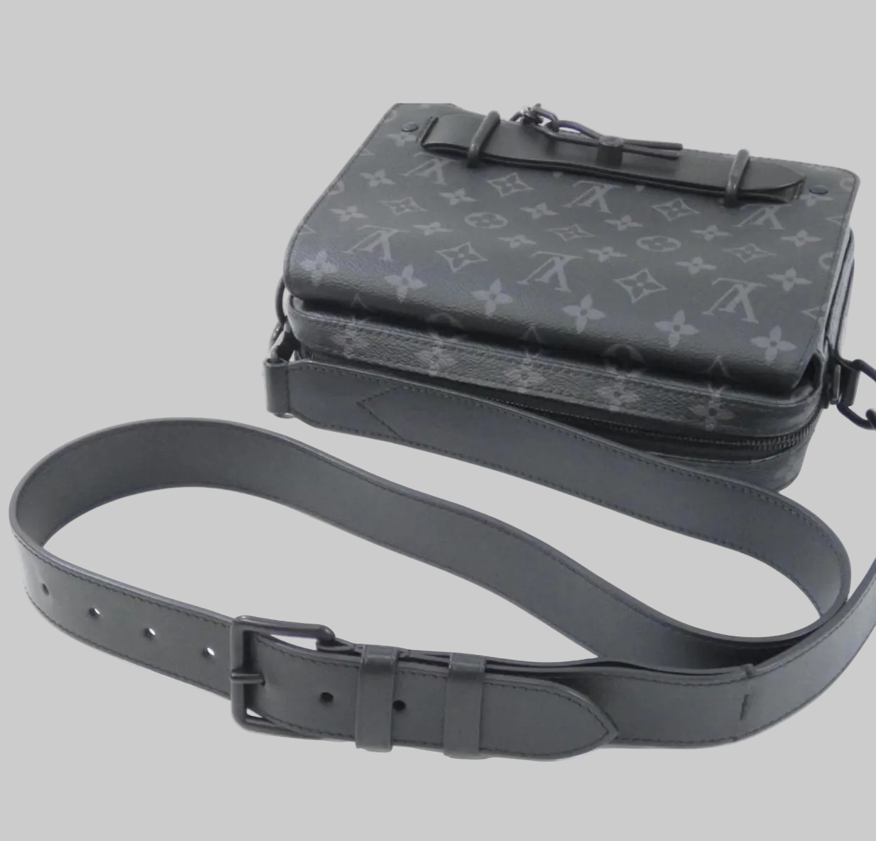 LOUIS VUITTON Monogram Eclipse Steamer Messenger Crossbody