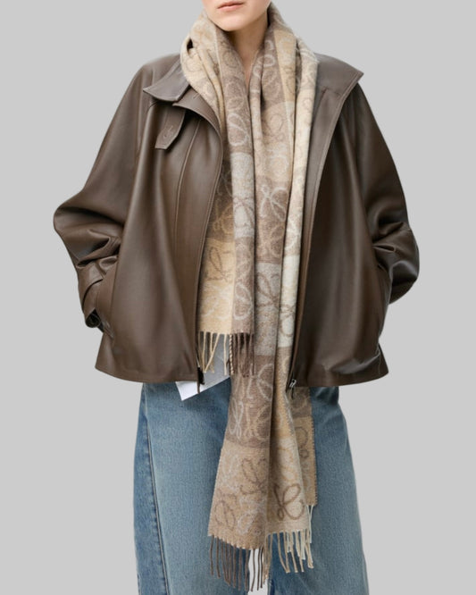 LOEWE Wool & Cashmere Anogram Scarf