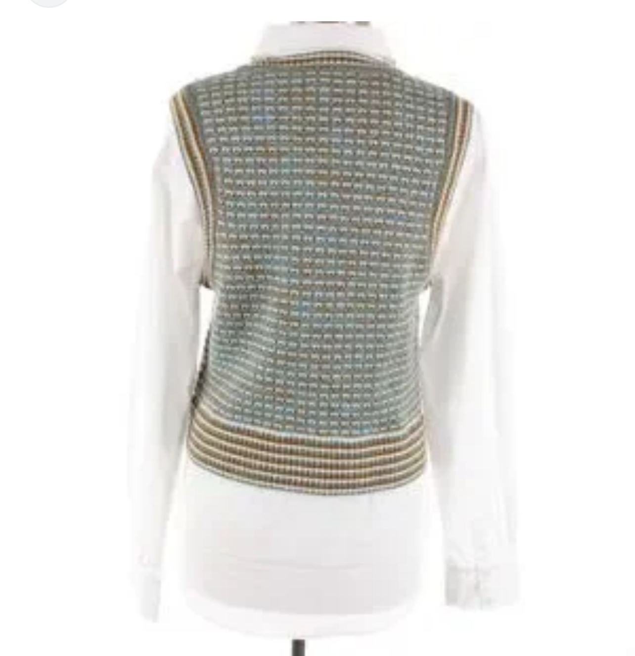 VERONICA BEARD Vest With White Button Up - Size s