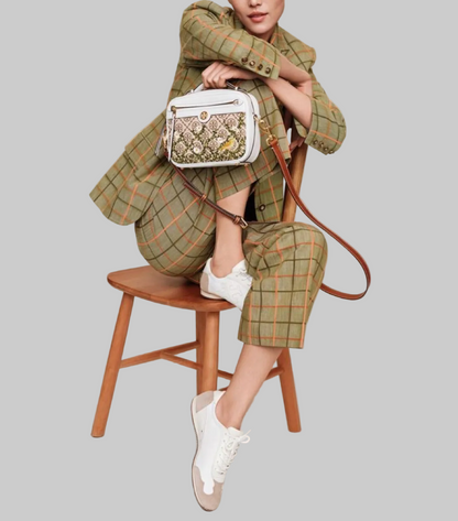 TORY BURCH Embroidered Crossbody Camera Bag