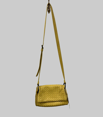 BOTTEGA VENETA Yellow Intrecciato Crossbody Bag