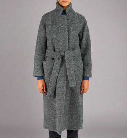 GANNI Charcoal long coat - Size 34