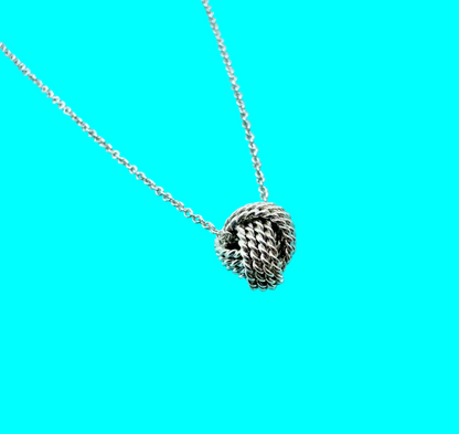 TIFFANY & CO. Twist Knot Pendant Necklace