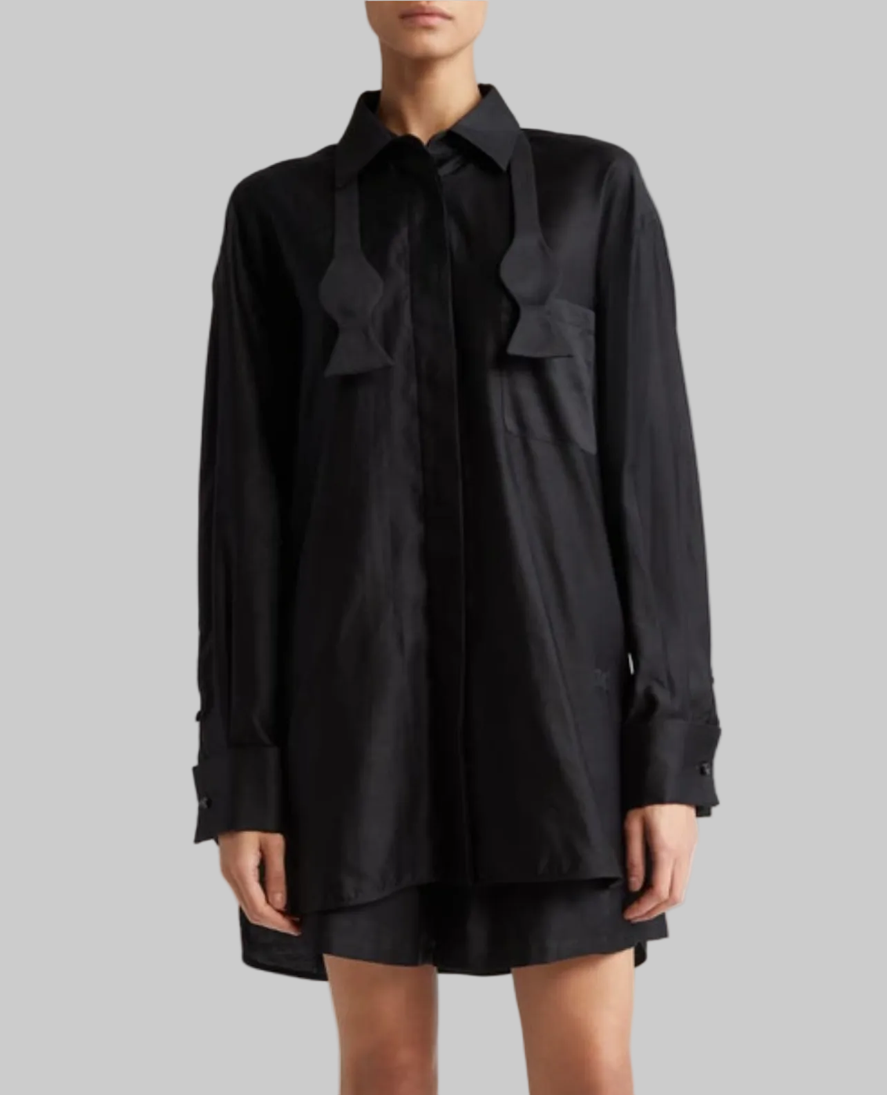 MAX MARA Marea Tuxedo Style Shirt - Size L