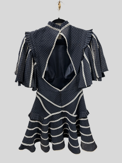 ACLER Polkadot Fit & Flare Mini Dress - Size 6