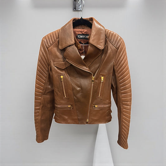 TOM FORD Leather Jacket - Size 38