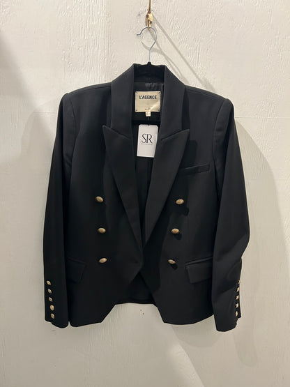 LAGENCE Black Kenzie Double Breasted Blazer - Size 4