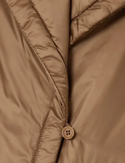 MAX MARA cube Greenti Belted Padded Shell Coat - Size s