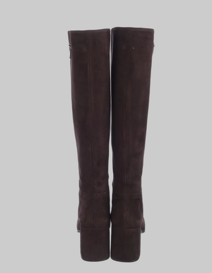 PRADA Brown Suede Boots - Size 39