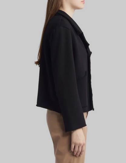 FRANK & EILEEN Mini Belfast Cropped Knit Peacoat - Size M