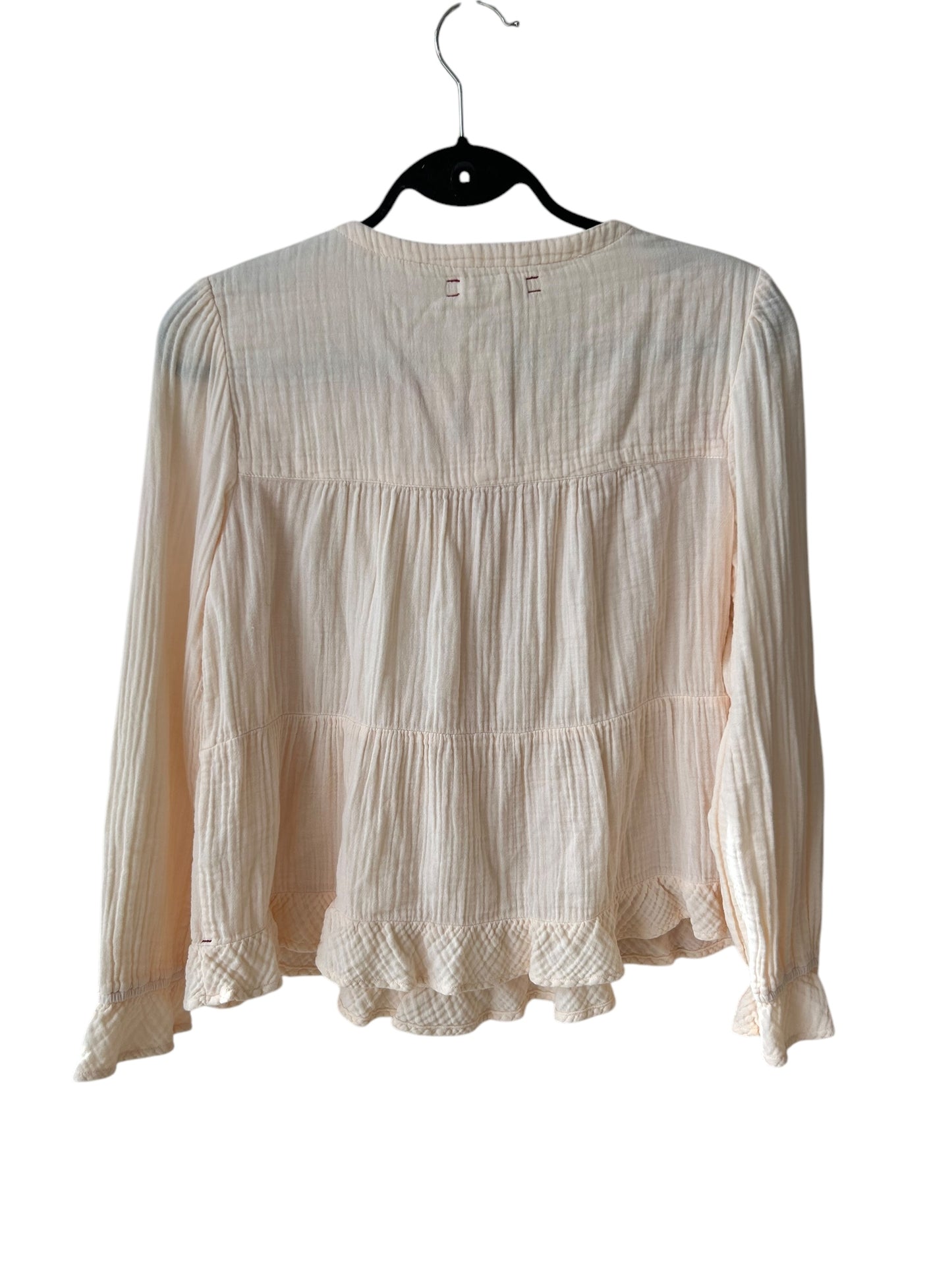 XIRENA Cotton Ruffle Blouse - Size xs