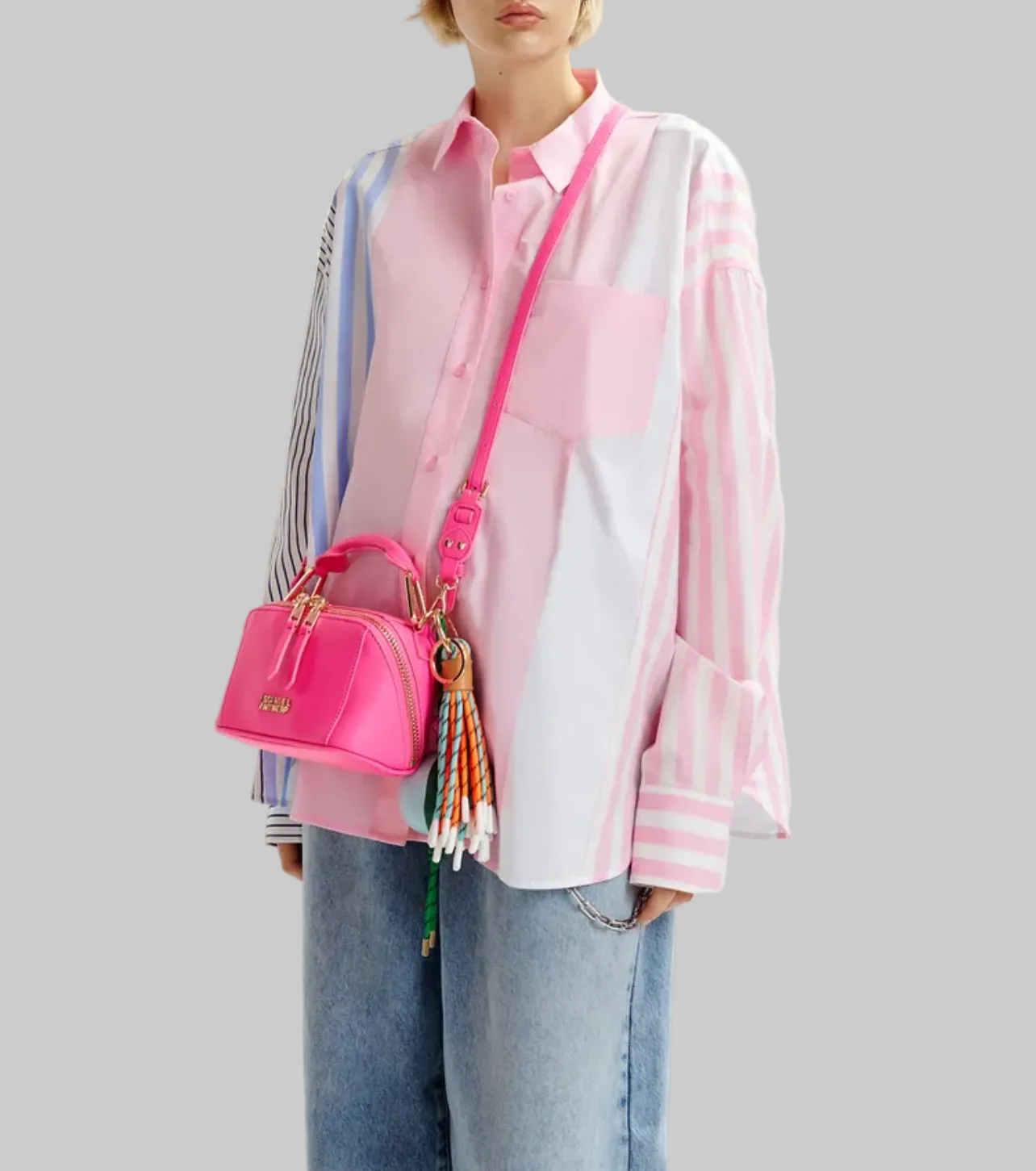 ESSENTIAL ANTWERP Multicoloured Striped Button Up - Size M