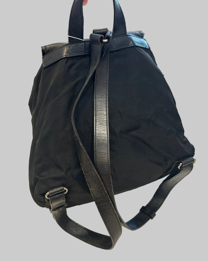 PRADA Vintage Leather & Nylon Backpack
