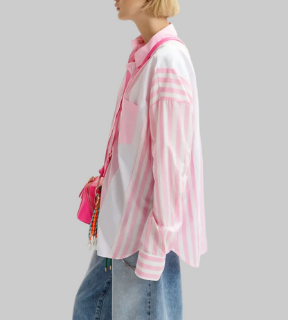 ESSENTIAL ANTWERP Multicoloured Striped Button Up - Size M