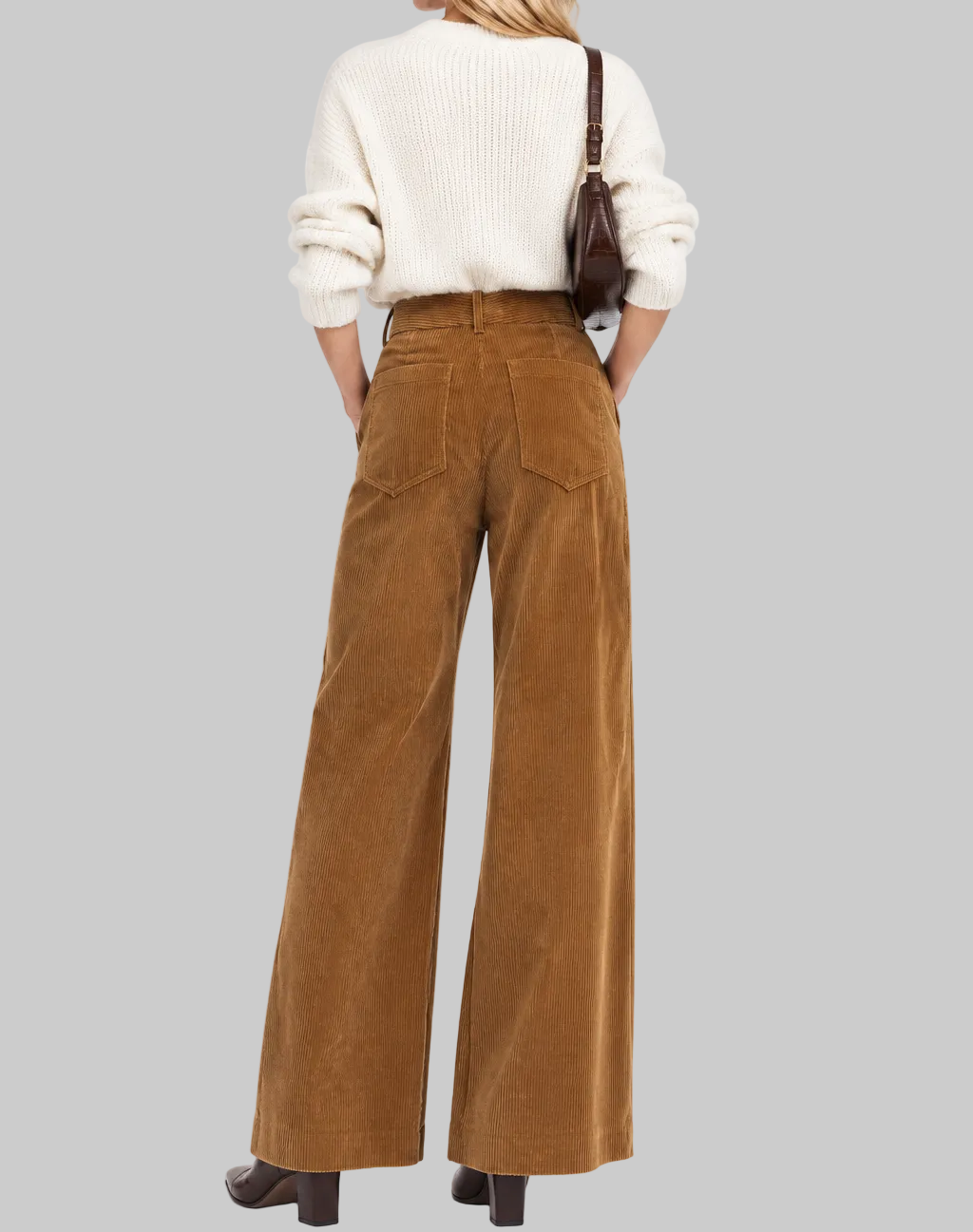 VICTORIA BECKHAM Corduroy Pants Brown - Size 2