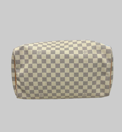 LOUIS VUITTON Damier Azur Speedy 35