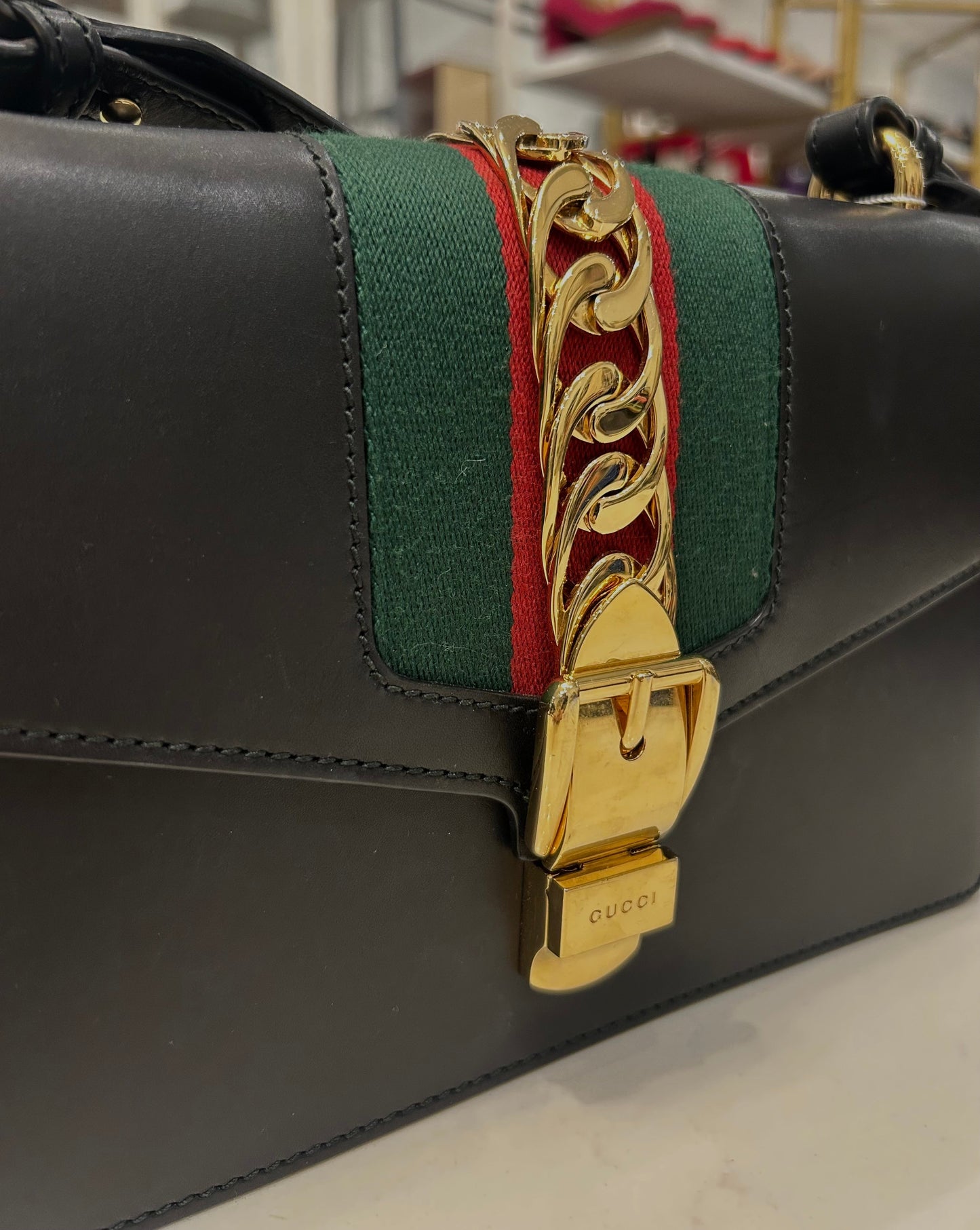 GUCCI Sylvie Small Black Web