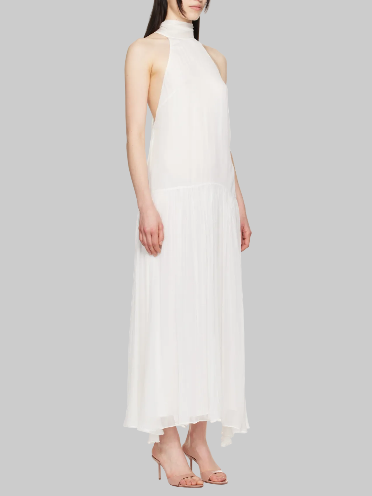 NEW* BEC + BRIDGE White Inka High Neck  Maxi Dress - Size 2