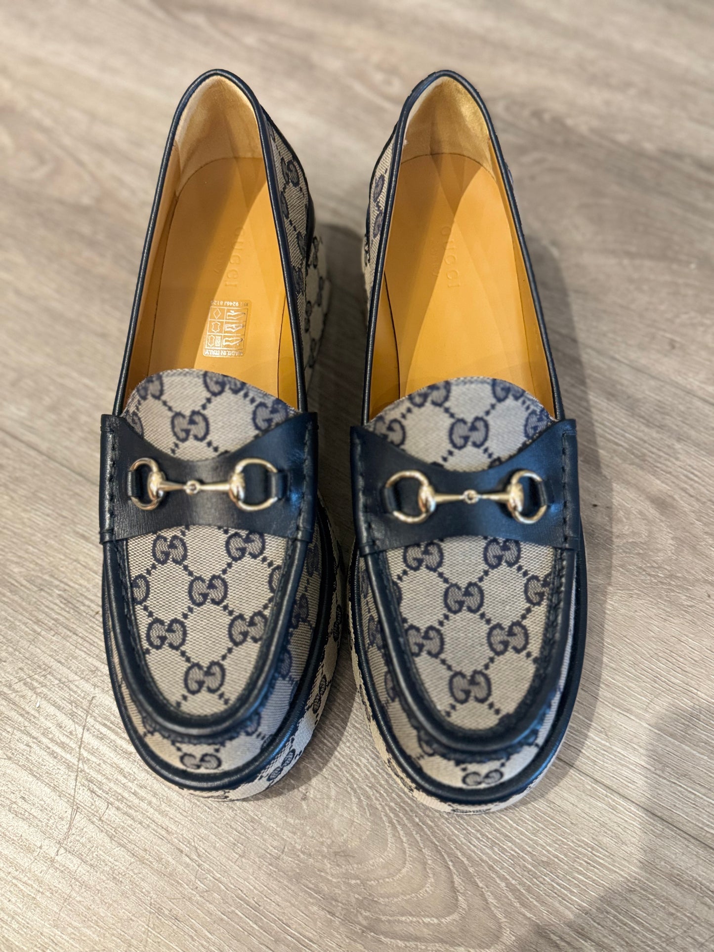 GUCCI Horsebit Platform Loafer - Size 40