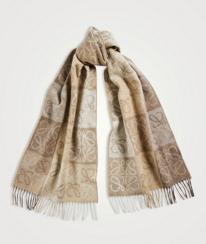 LOEWE Wool & Cashmere Anogram Scarf