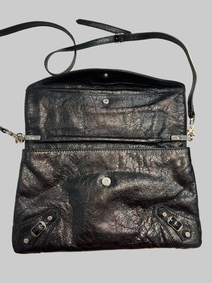 BALENCIAGA Envelope Clutch With Crossbody Strap