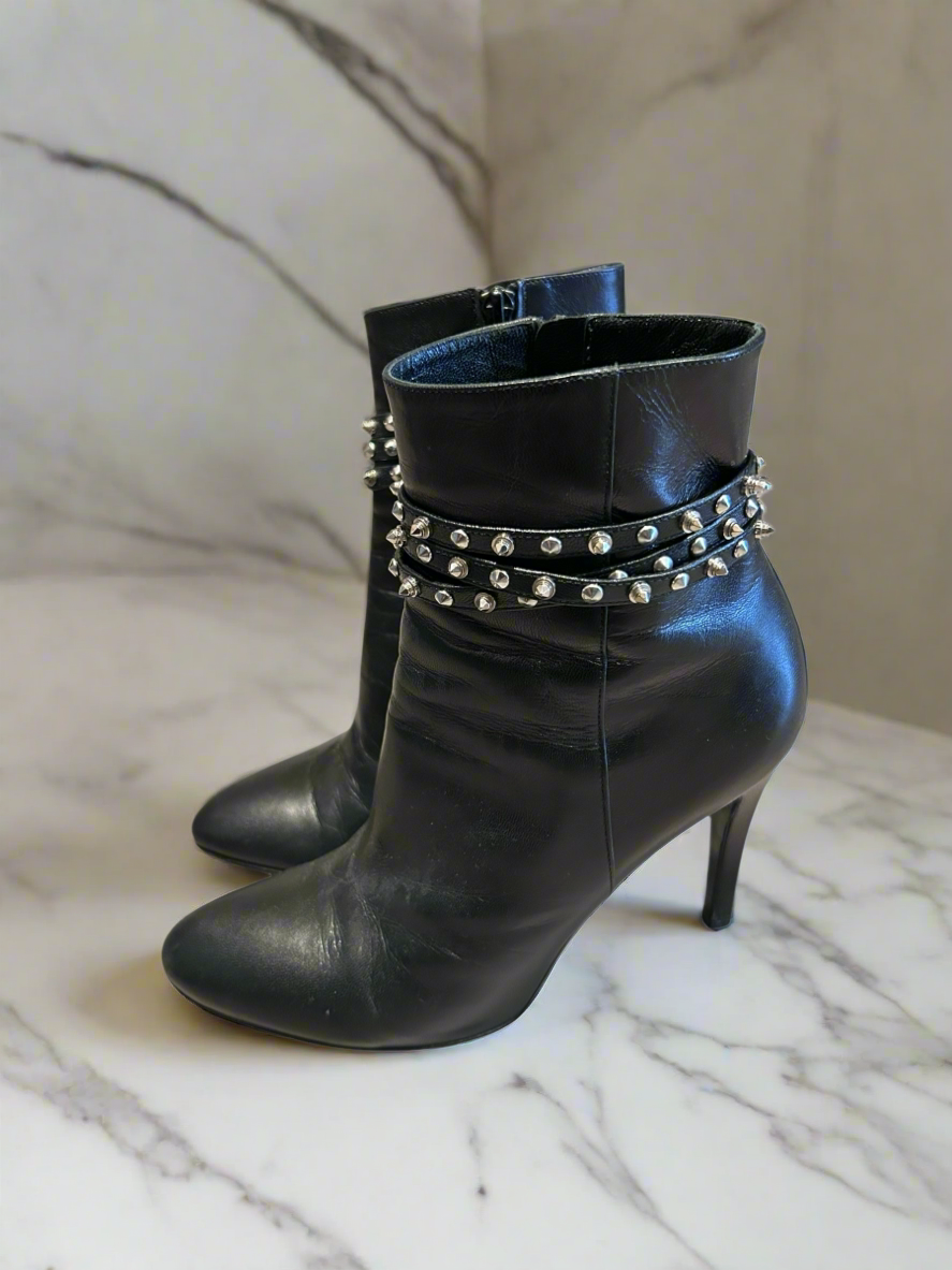 YVES SAINT LAURENT Studded Boots - Size 38.5