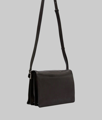 MARNI Black Trunk Leather Crossbody