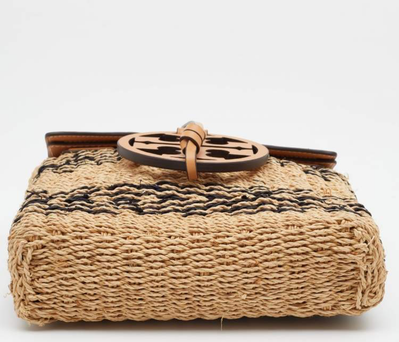 TORY BURCH Straw Miller Crossbody Bag