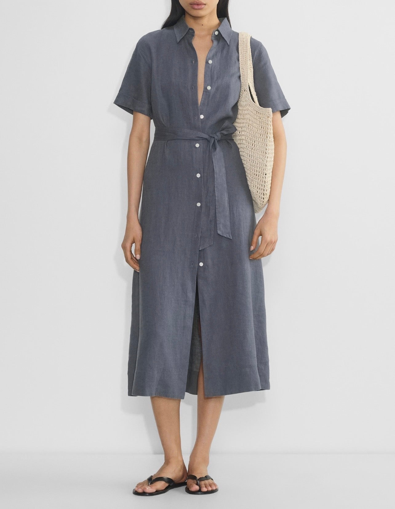 New* WILFRED Eleta Linen Maxi Dress - Size - M