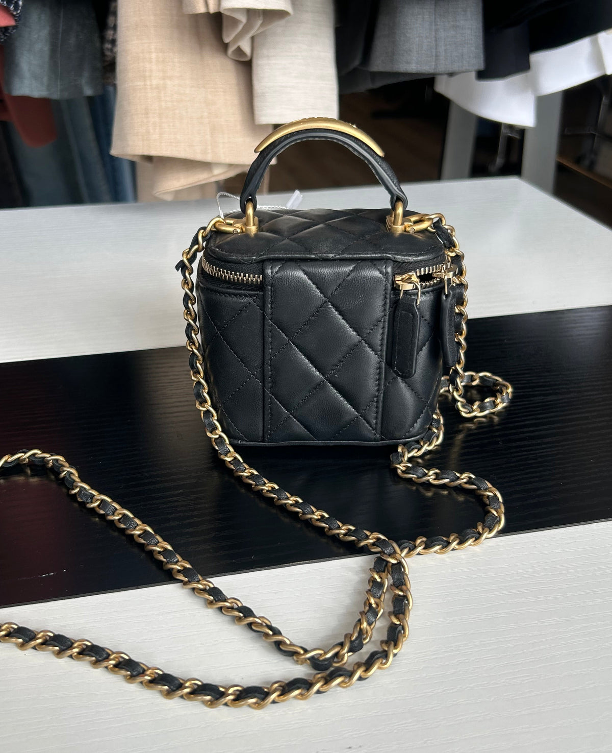 CHANEL CC Top Handle Vanity