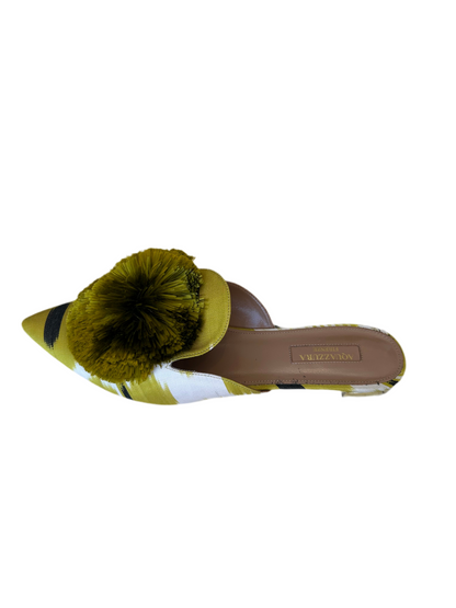 Aquazurra powder puff mules - size 39