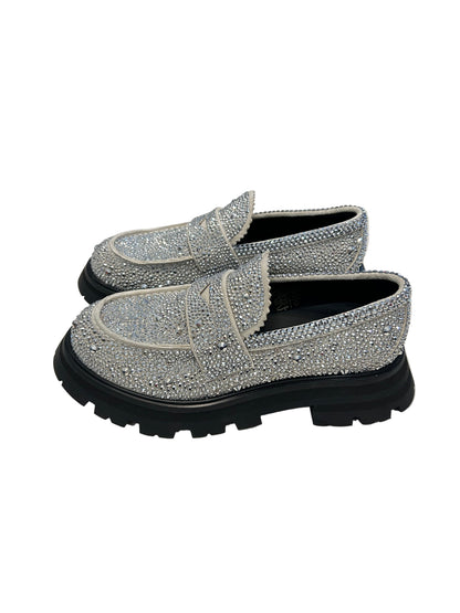 ALEXANDER MCQUEEN Wander Crystal Embellished Loafer - Size 37
