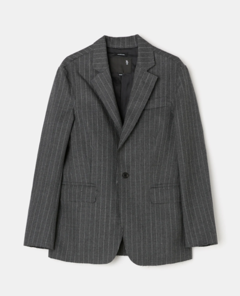 R13 Shrunken Raw Cut Blazer - Size S