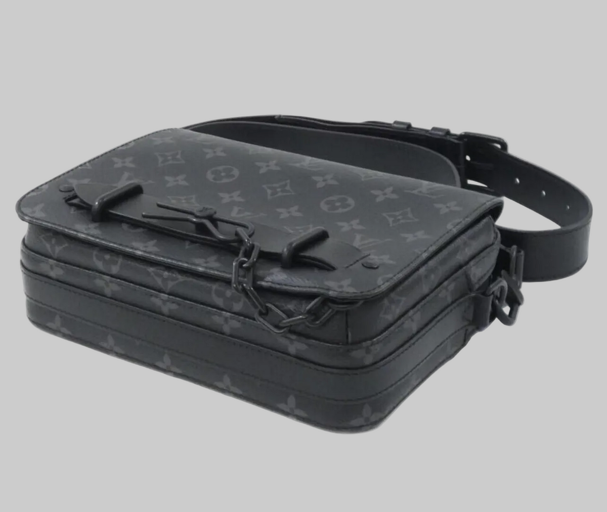 LOUIS VUITTON Monogram Eclipse Steamer Messenger Crossbody