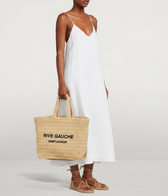 SAINT LAURENT Raffia Tote