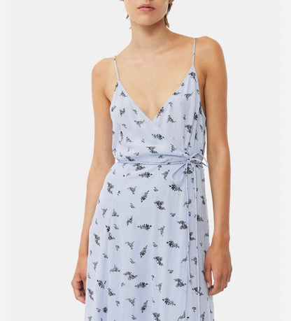 NEW* GANNI Blue Floral Dress - Size 40