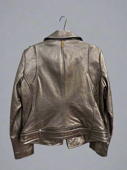 MACKAGE Metallic Leather Jacket - Size L