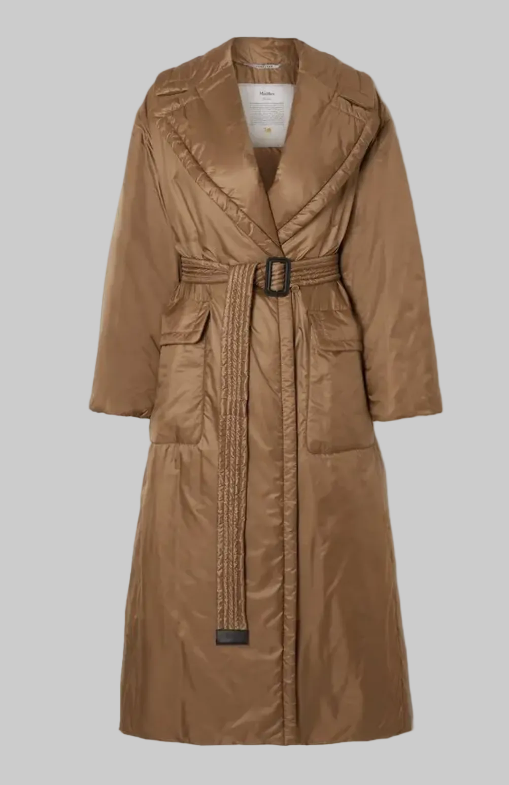 MAX MARA cube Greenti Belted Padded Shell Coat - Size s