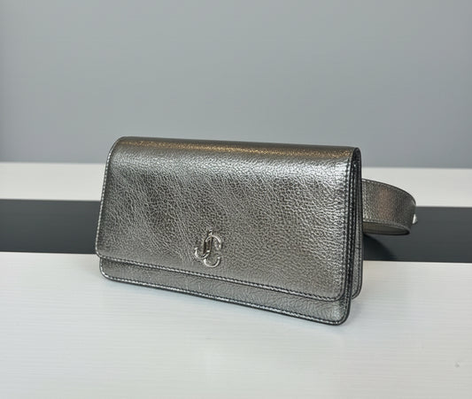 JIMMY CHOO Varenne Metallic Belt Bag