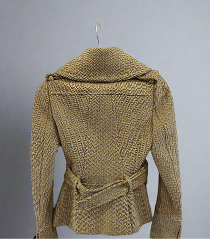 BURBERRY Short Wool Trench - Size XS